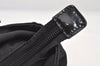 Authentic GUCCI Bamboo 2Way Shoulder Hand Bag Purse Nylon Leather Black 3848K