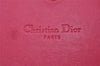 Authentic Christian Dior Cannage Leather Chain Shoulder Long Wallet Pink 3849I