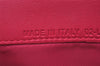 Authentic Christian Dior Cannage Leather Chain Shoulder Long Wallet Pink 3849I