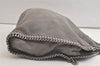 Authentic Stella McCartney Falabella Shoulder Hand Bag Leather Gray 3849K