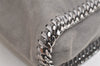 Authentic Stella McCartney Falabella Shoulder Hand Bag Leather Gray 3849K