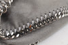 Authentic Stella McCartney Falabella Shoulder Hand Bag Leather Gray 3849K