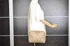 Authentic Christian Dior Honeycomb Shoulder Bag PVC Leather Beige CD Junk 3850I