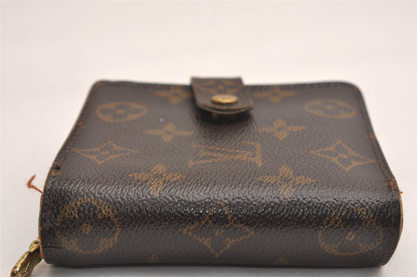 Authentic Louis Vuitton Monogram Compact Zip Bifold Wallet Purse M61667 LV 3851J