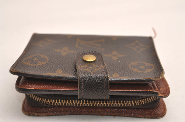 Authentic Louis Vuitton Monogram Compact Zip Bifold Wallet Purse M61667 LV 3851J