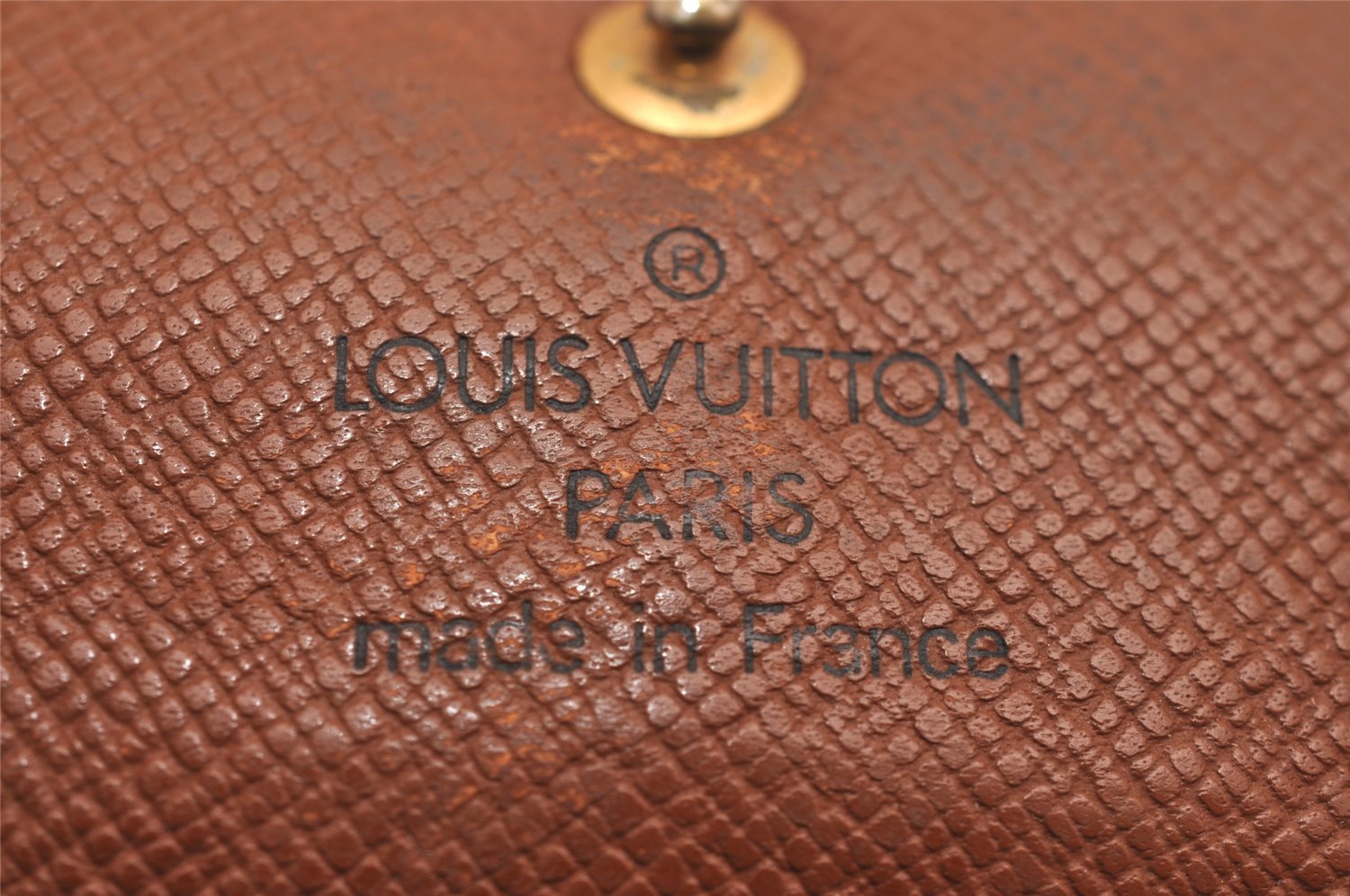 Auth Louis Vuitton Monogram Pochette Porte Monnaie Credit Wallet Junk 3852J