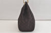 Authentic GUCCI Shoulder Hand Bag Purse GG Nylon Leather 257265 Brown  3852K