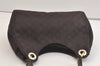 Authentic GUCCI Shoulder Hand Bag Purse GG Nylon Leather 257265 Brown  3852K