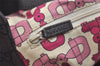 Authentic GUCCI Shoulder Hand Bag Purse GG Nylon Leather 257265 Brown  3852K