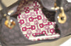 Authentic GUCCI Shoulder Hand Bag Purse GG Nylon Leather 257265 Brown  3852K