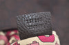 Authentic GUCCI Shoulder Hand Bag Purse GG Nylon Leather 257265 Brown  3852K