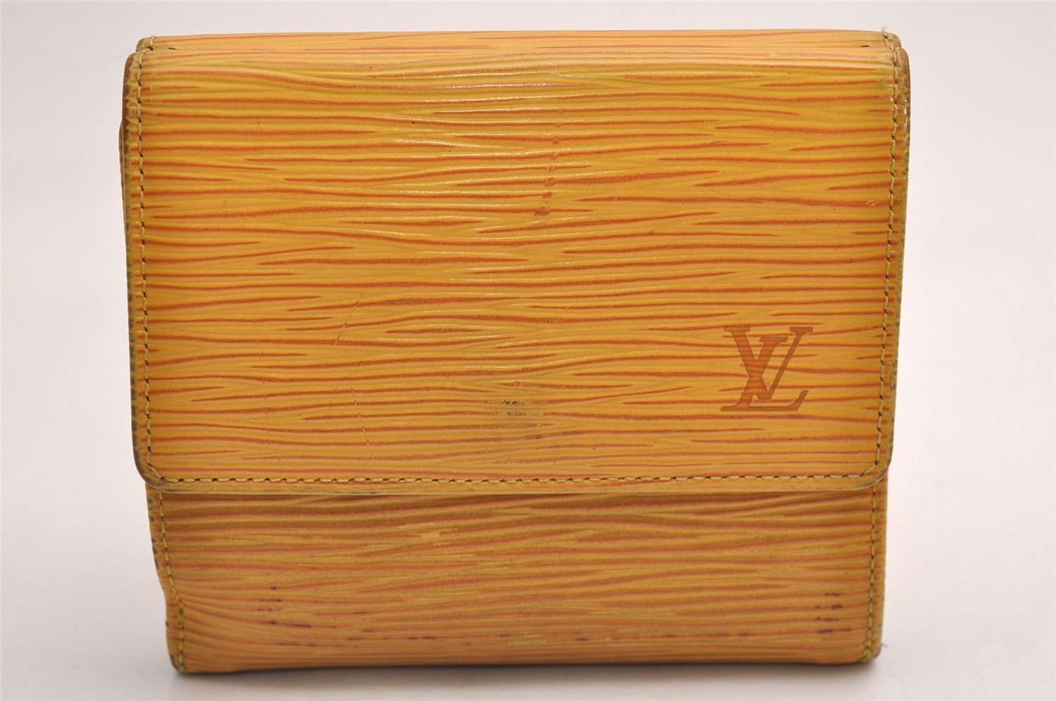 Louis Vuitton Epi Porte Monnaie Billets Cartes Credit Wallet M63489 Yellow 3854J