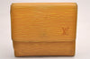 Louis Vuitton Epi Porte Monnaie Billets Cartes Credit Wallet M63489 Yellow 3854J