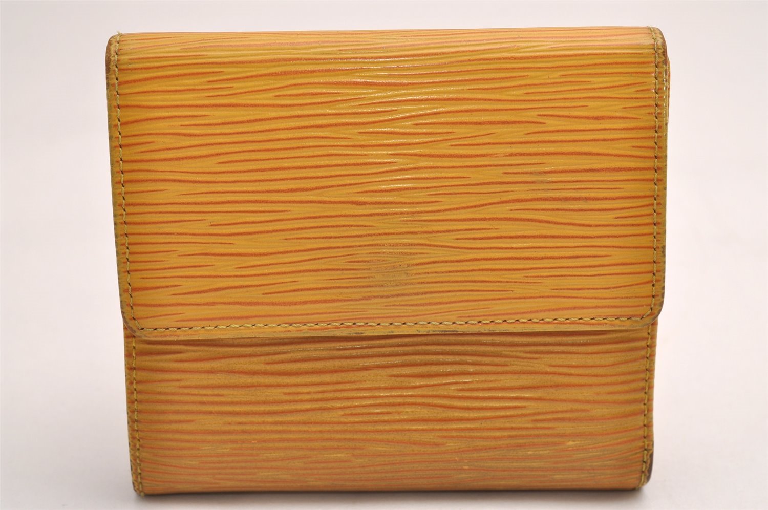 Louis Vuitton Epi Porte Monnaie Billets Cartes Credit Wallet M63489 Yellow 3854J