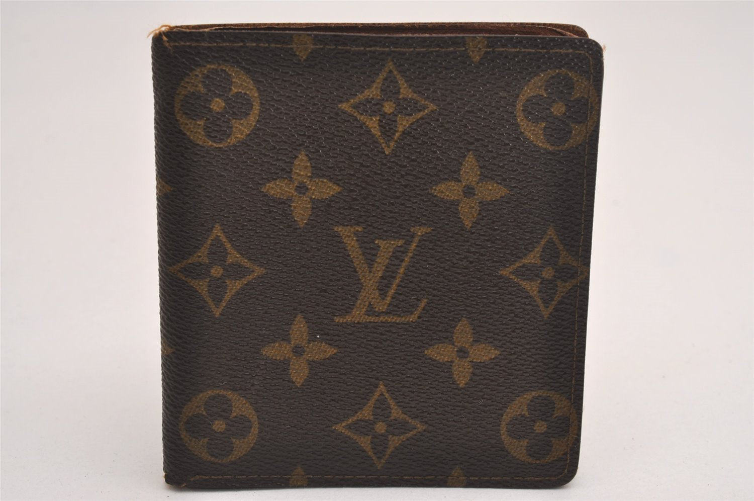 Auth Louis Vuitton Monogram Porte Billet 10 Cartes Credit Wallet M60883 LV 3855J