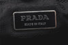 Authentic PRADA Nylon Tessuto Leather Shoulder Tote Bag Purse Black 3855K