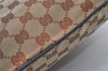 Authentic GUCCI Shoulder Cross Body Bag GG Canvas Leather 132907 Brown 3856I