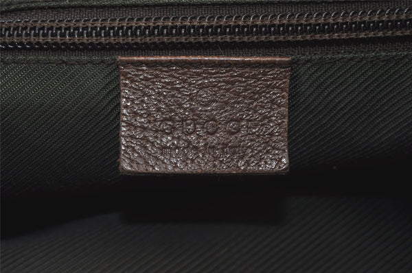 Authentic GUCCI Shoulder Cross Body Bag GG Canvas Leather 132907 Brown 3856I