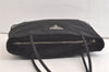 Authentic PRADA Nylon Tessuto Leather Shoulder Tote Bag Purse Black 3856K