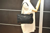 Authentic PRADA Nylon Tessuto Leather Shoulder Tote Bag Purse Black 3856K