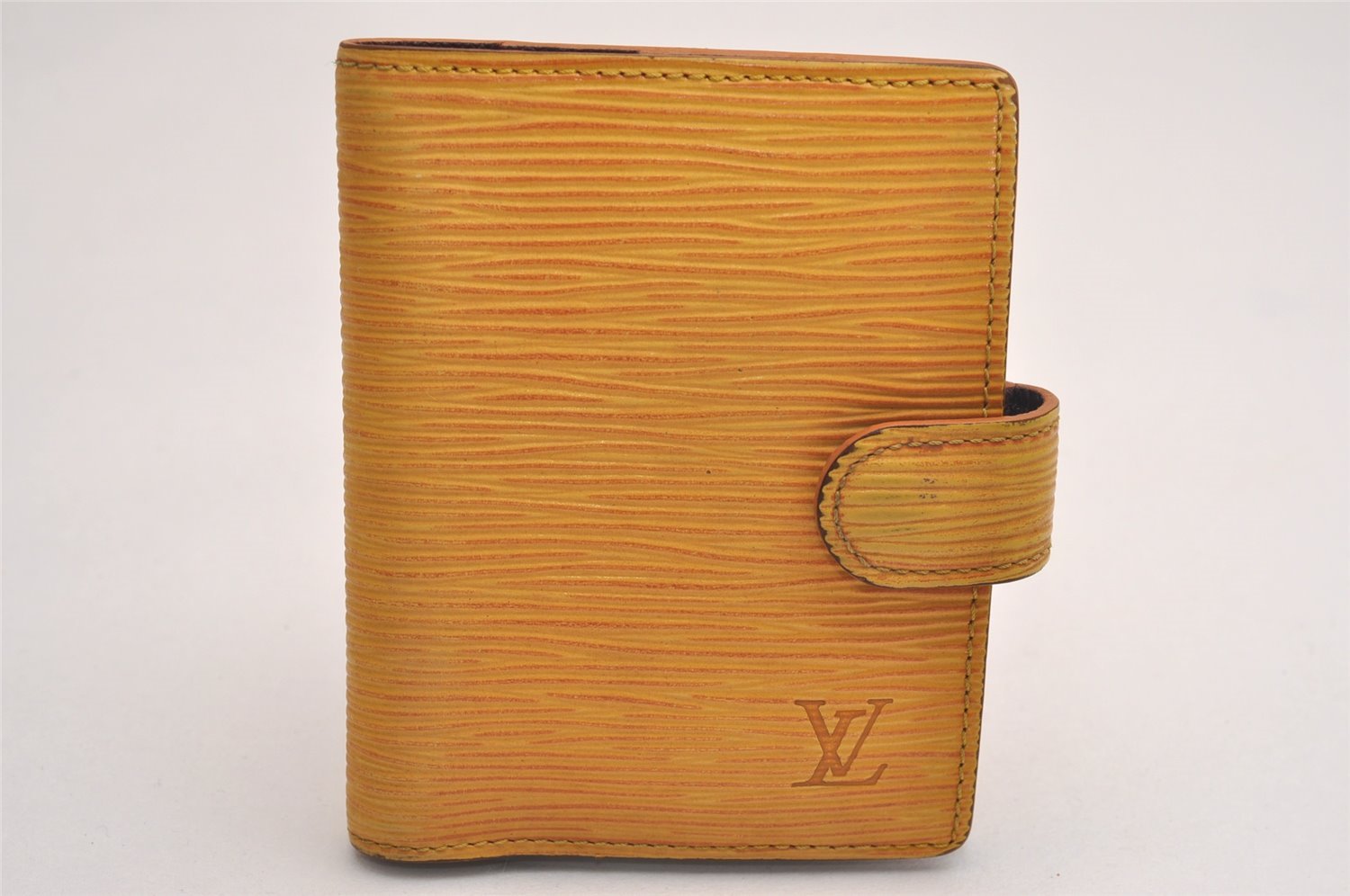 Authentic Louis Vuitton Epi Agenda Mini Notebook Cover Yellow R20079 LV 3857J
