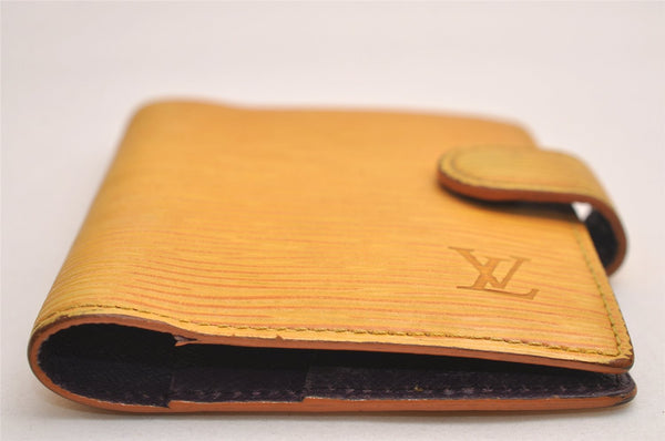 Authentic Louis Vuitton Epi Agenda Mini Notebook Cover Yellow R20079 LV 3857J