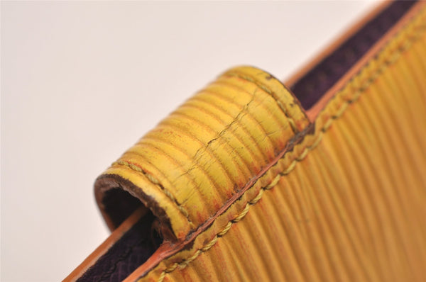 Authentic Louis Vuitton Epi Agenda Mini Notebook Cover Yellow R20079 LV 3857J