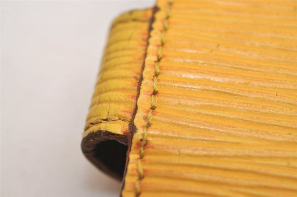 Authentic Louis Vuitton Epi Agenda Mini Notebook Cover Yellow R20079 LV 3857J