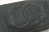 Authentic CHANEL Caviar Skin CC Logo Cosmetic Pouch Purse Green 3857K