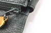 Authentic CHANEL Caviar Skin CC Logo Cosmetic Pouch Purse Green 3857K