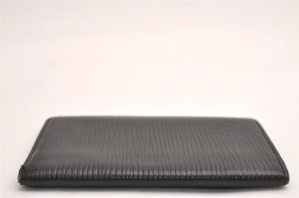 Auth Louis Vuitton Epi Pochette Cartes Visite Card Case M56572 Black Junk 3858J