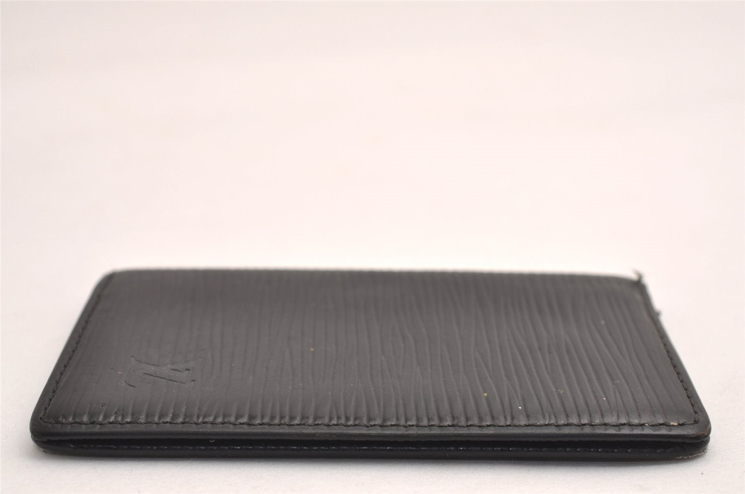 Auth Louis Vuitton Epi Pochette Cartes Visite Card Case M56572 Black Junk 3858J