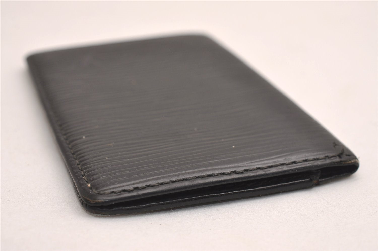 Auth Louis Vuitton Epi Pochette Cartes Visite Card Case M56572 Black Junk 3858J