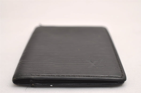 Auth Louis Vuitton Epi Pochette Cartes Visite Card Case M56572 Black Junk 3858J