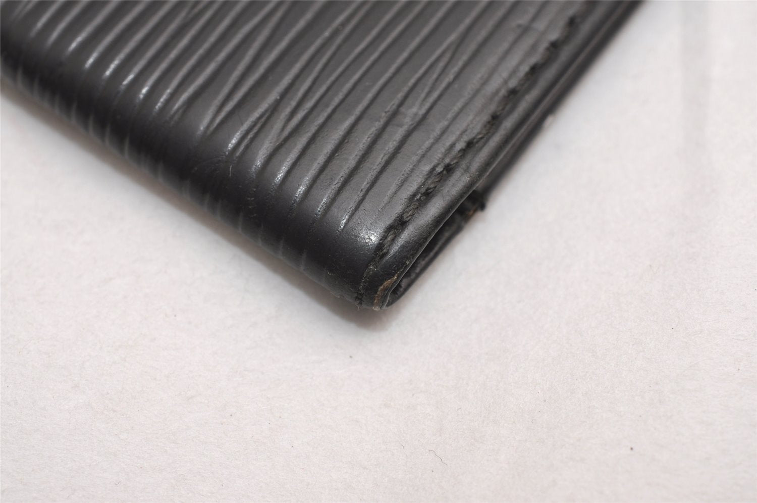 Auth Louis Vuitton Epi Pochette Cartes Visite Card Case M56572 Black Junk 3858J