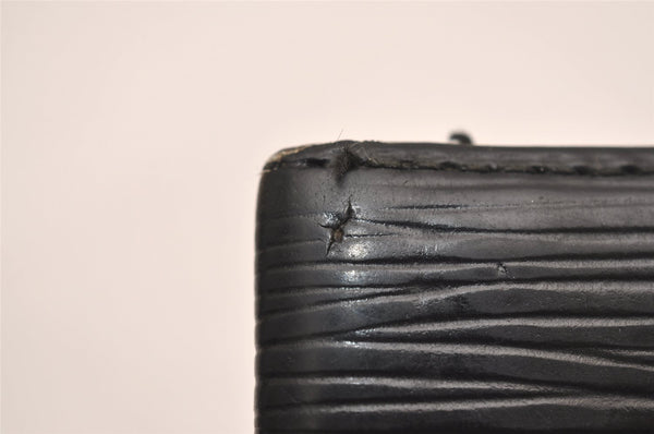 Auth Louis Vuitton Epi Pochette Cartes Visite Card Case M56572 Black Junk 3858J