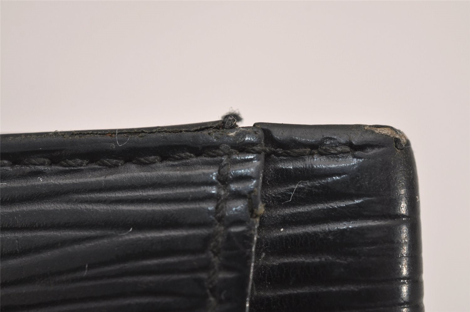 Auth Louis Vuitton Epi Pochette Cartes Visite Card Case M56572 Black Junk 3858J