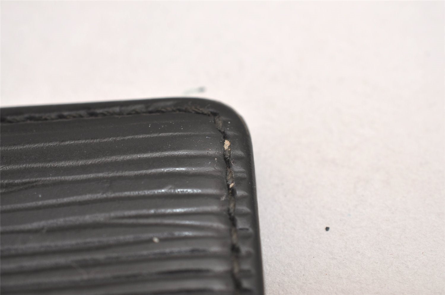 Auth Louis Vuitton Epi Pochette Cartes Visite Card Case M56572 Black Junk 3858J