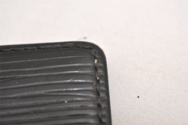 Auth Louis Vuitton Epi Pochette Cartes Visite Card Case M56572 Black Junk 3858J