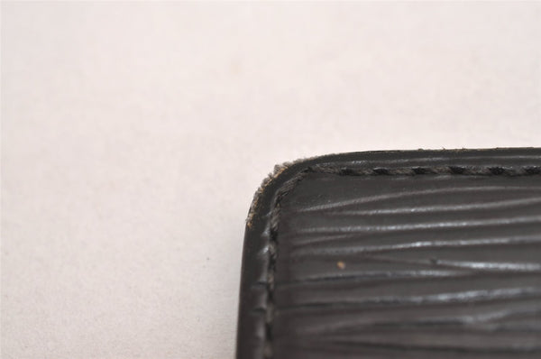 Auth Louis Vuitton Epi Pochette Cartes Visite Card Case M56572 Black Junk 3858J