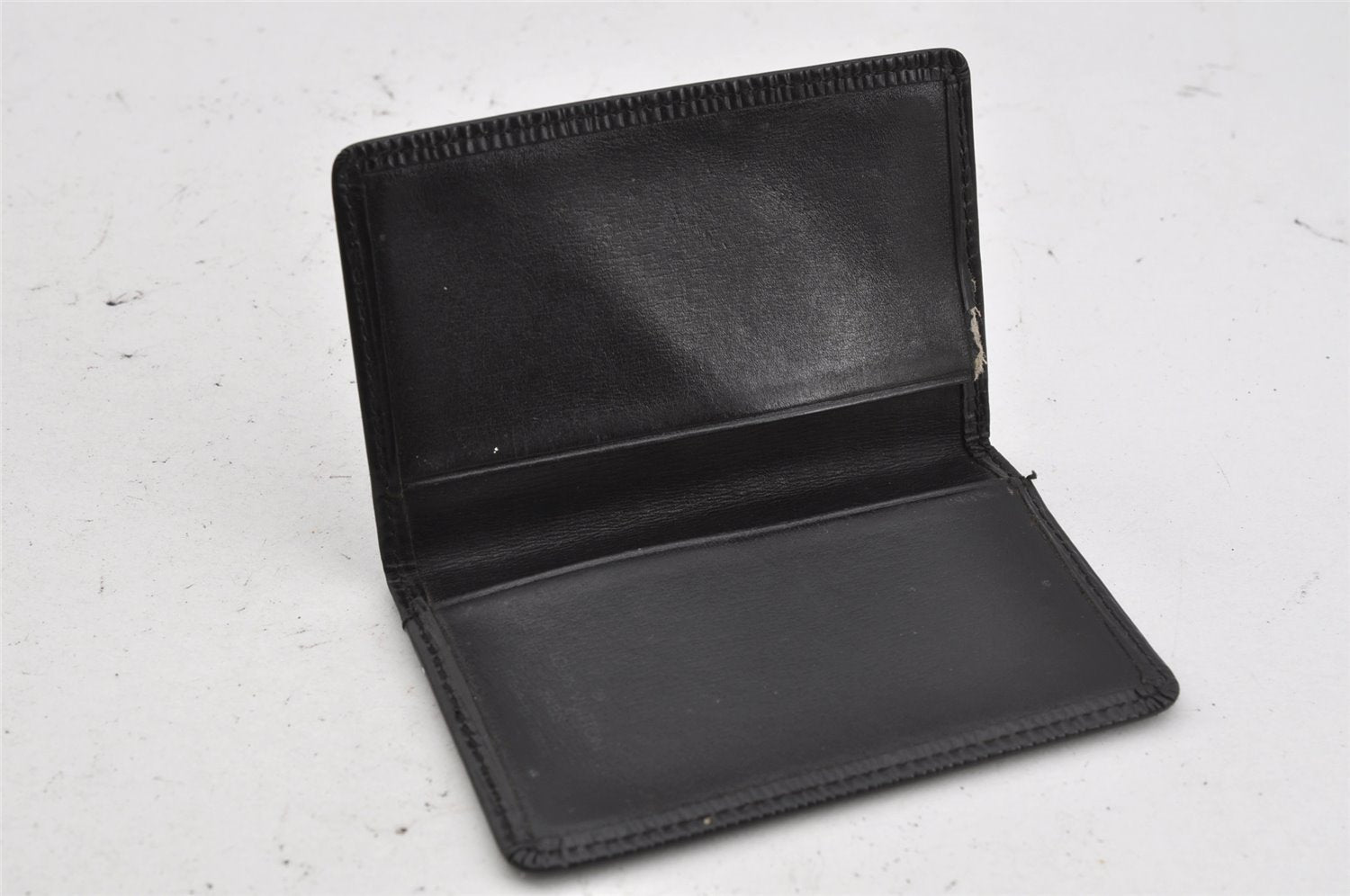 Auth Louis Vuitton Epi Pochette Cartes Visite Card Case M56572 Black Junk 3858J