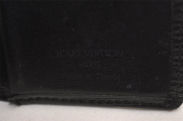 Auth Louis Vuitton Epi Pochette Cartes Visite Card Case M56572 Black Junk 3858J