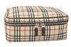 Authentic BURBERRY Nova Check Clutch Hand Bag Purse Nylon Leather Beige 3858K