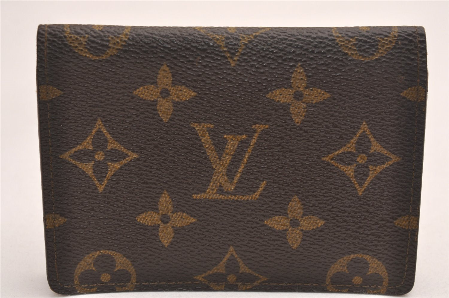 Authentic Louis Vuitton Monogram Porte 2 Cartes Vertical M60533 Pass Case 3859J