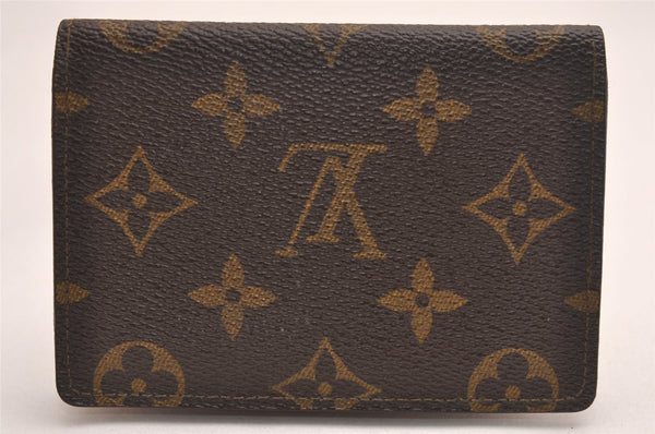 Authentic Louis Vuitton Monogram Porte 2 Cartes Vertical M60533 Pass Case 3859J