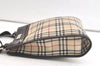 Authentic BURBERRY Nova Check Shoulder Cross Body Bag Nylon Leather Beige 3859K