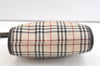 Authentic BURBERRY Nova Check Shoulder Cross Body Bag Nylon Leather Beige 3859K
