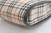 Authentic BURBERRY Nova Check Shoulder Cross Body Bag Nylon Leather Beige 3859K