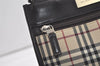 Authentic BURBERRY Nova Check Shoulder Cross Body Bag Nylon Leather Beige 3859K