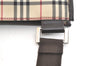 Authentic BURBERRY Nova Check Shoulder Cross Body Bag Nylon Leather Beige 3859K